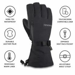 Guanti Dakine Leather Titan Gore-Tex Glove Black