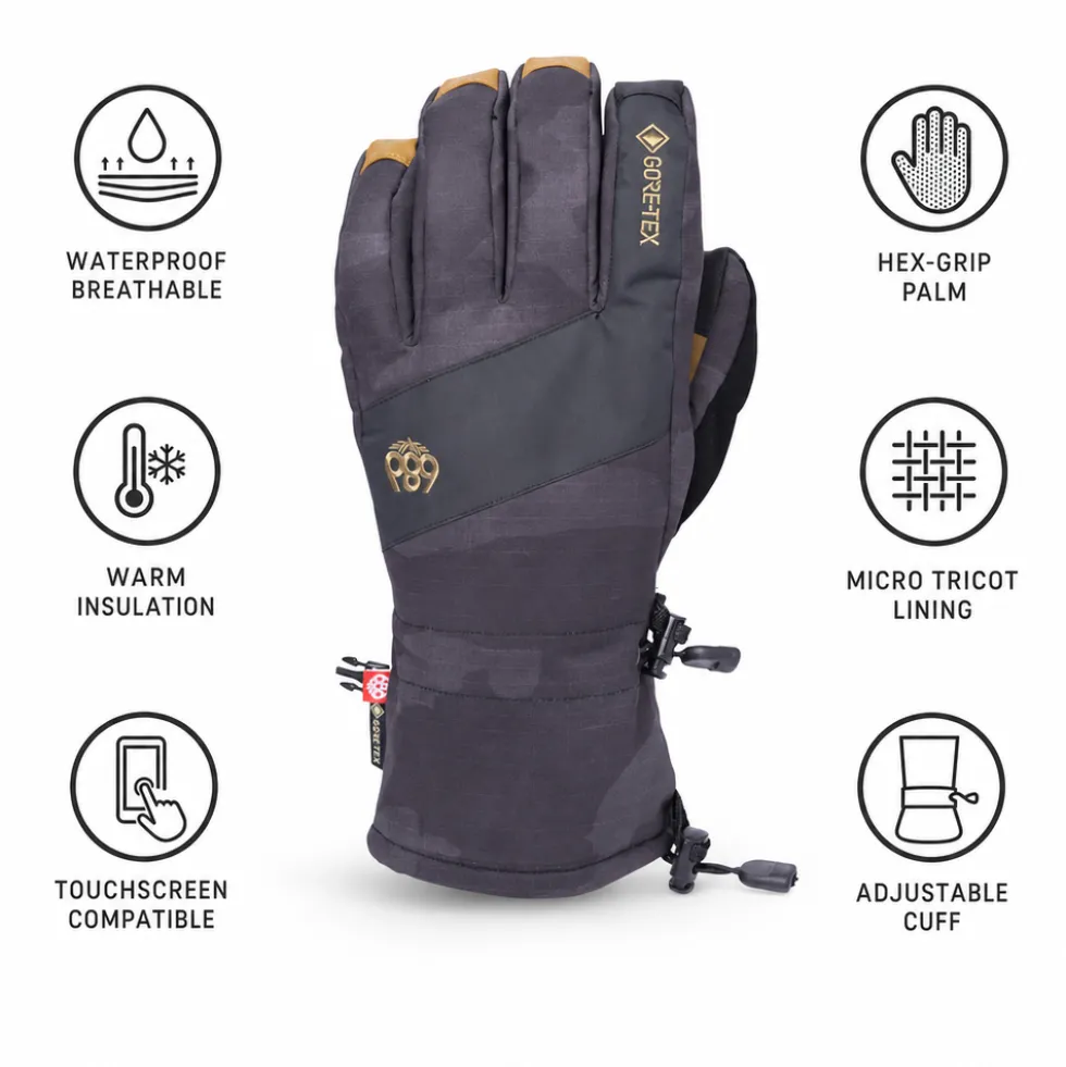 Guanti 686 Gore-Tex Linear Glove Black Camo