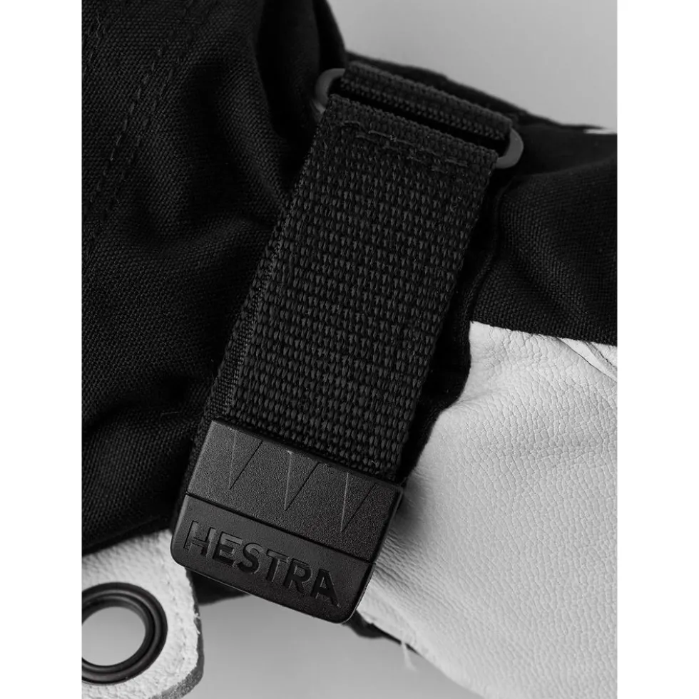 Guanti Hestra Army Leather Heli Ski Female Glove Black Offwhite