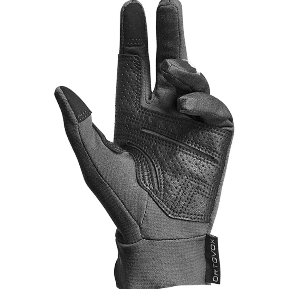 Guanti Ortovox Fleece Light Glove Women Black Steel Blend