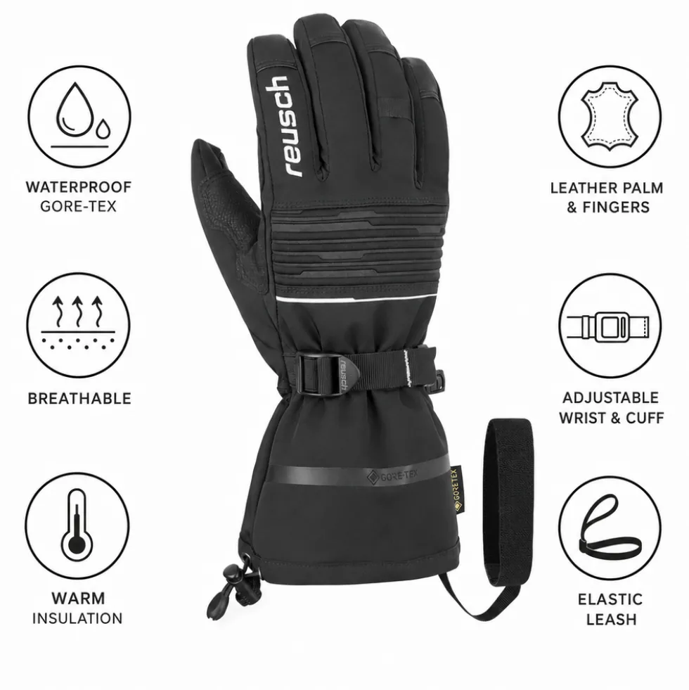Guanti Reusch Isidro Gore-Tex Black White