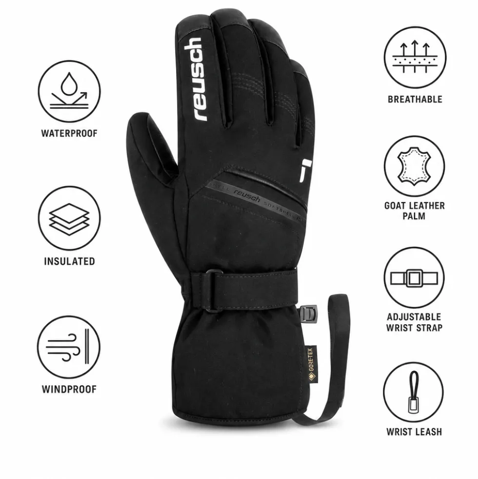 Guanti Reusch Morris Gore-Tex Black White