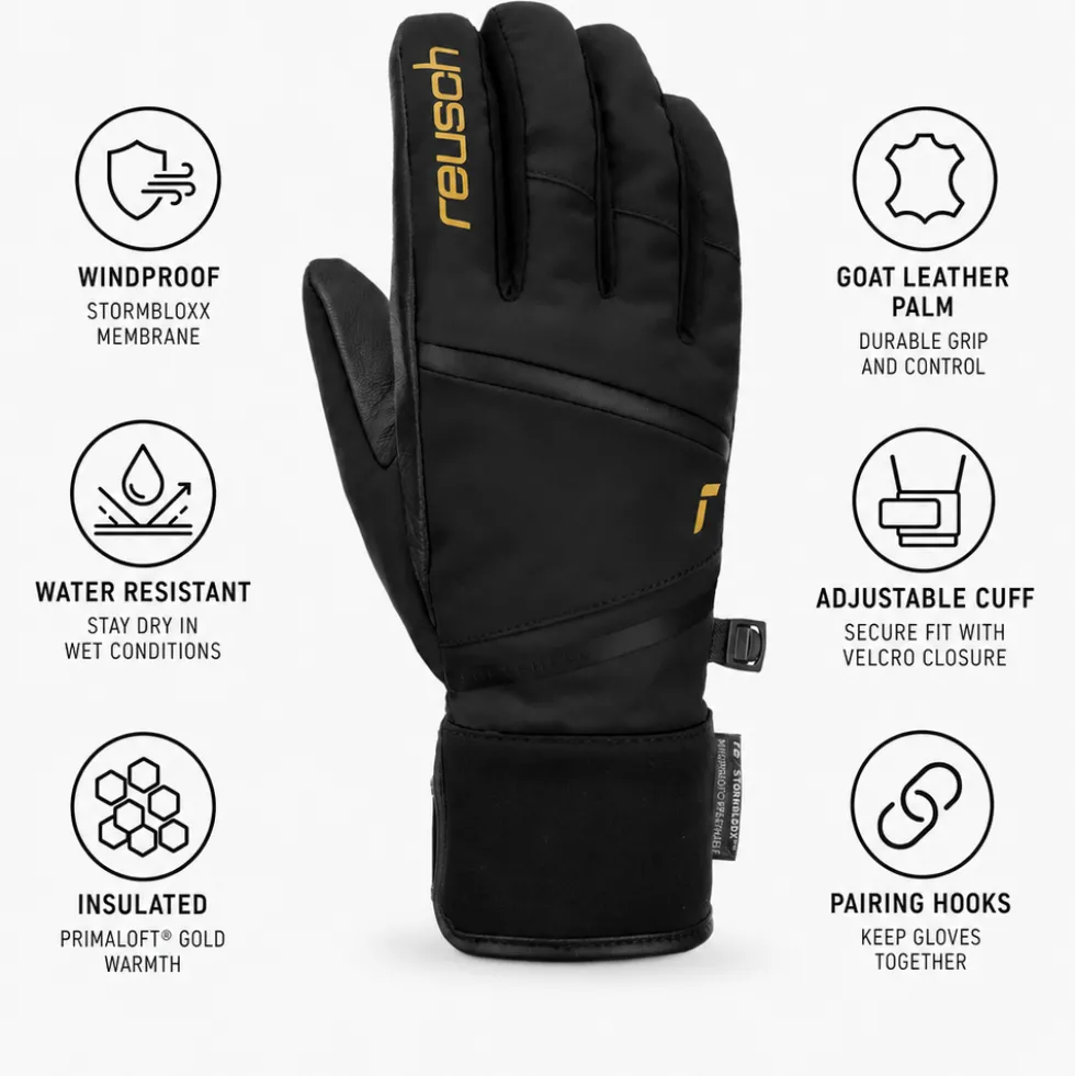 Guanti Reusch Tessa Stormbloxx Black Gold