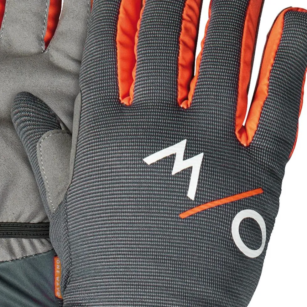 Guanti sci di fondo One Way Xc Glove Universal Asphalt Grey Flame