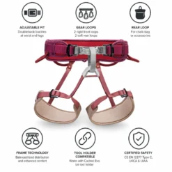 Imbracature Petzl Corax Dark Red