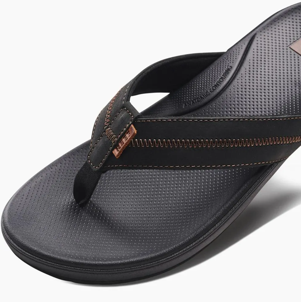 Infradito Reef Cushion Phantom 2.0 Leather Black Coffee