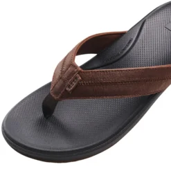 Infradito Reef Cushion Phantom 2.0 Leather Brown Black