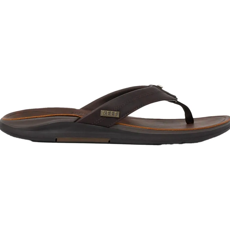 Infradito Reef Leather Offshore Dark Brown