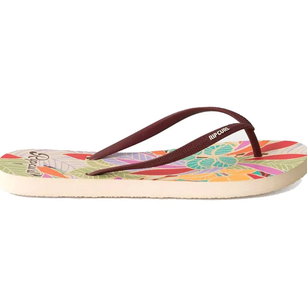 Infradito Rip Curl Mixed Bloom Open Toe Dark Chocolate