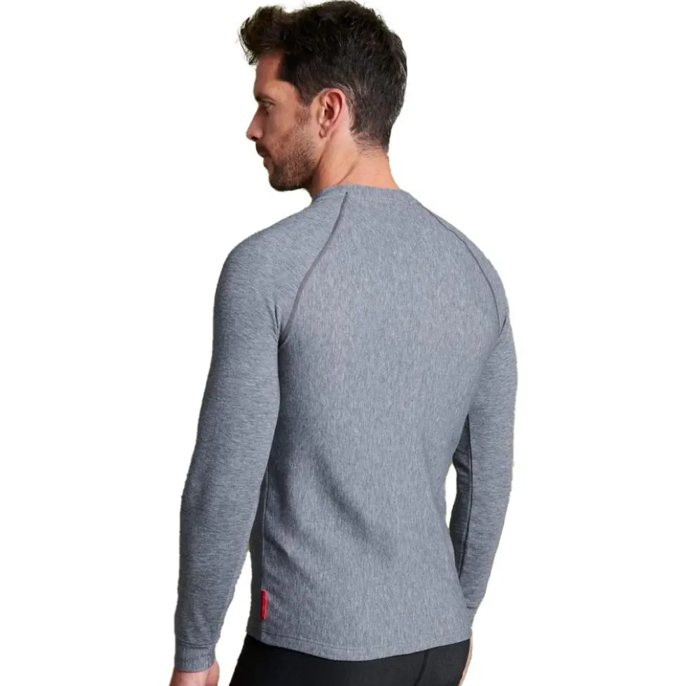 Intimo Tecnico Damart Sport Comfort Thermolactyl 3 Col Rond Gris Chine Moyen