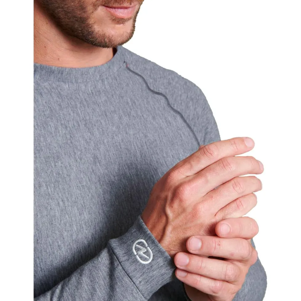 Intimo Tecnico Damart Sport Comfort Thermolactyl 3 Col Rond Gris Chine Moyen