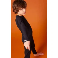Intimo Tecnico Damart Sport Comfort Thermolactyl 4 Col Rond Jr Noir