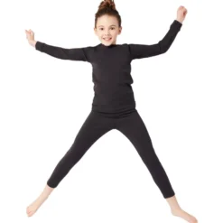 Intimo Tecnico Damart Sport Comfort Thermolactyl 4 Col Rond Jr Noir