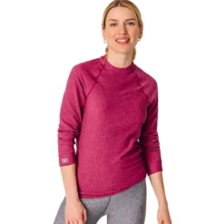 Intimo Tecnico Damart Sport Comfort Thermolactyl 3 Col Rond W Rose Chine