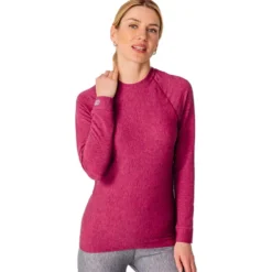 Intimo Tecnico Damart Sport Comfort Thermolactyl 3 Col Rond W Rose Chine