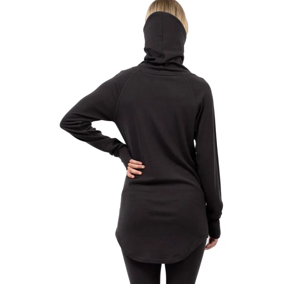 Intimo Tecnico Eivy Icecold Merino Wool Gaiter Rib Top Black