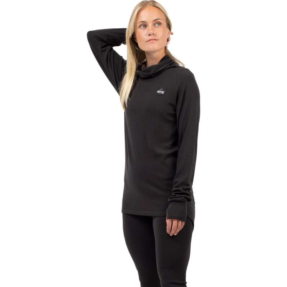 Intimo Tecnico Eivy Icecold Merino Wool Gaiter Rib Top Black