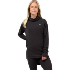 Intimo Tecnico Eivy Icecold Merino Wool Gaiter Rib Top Black