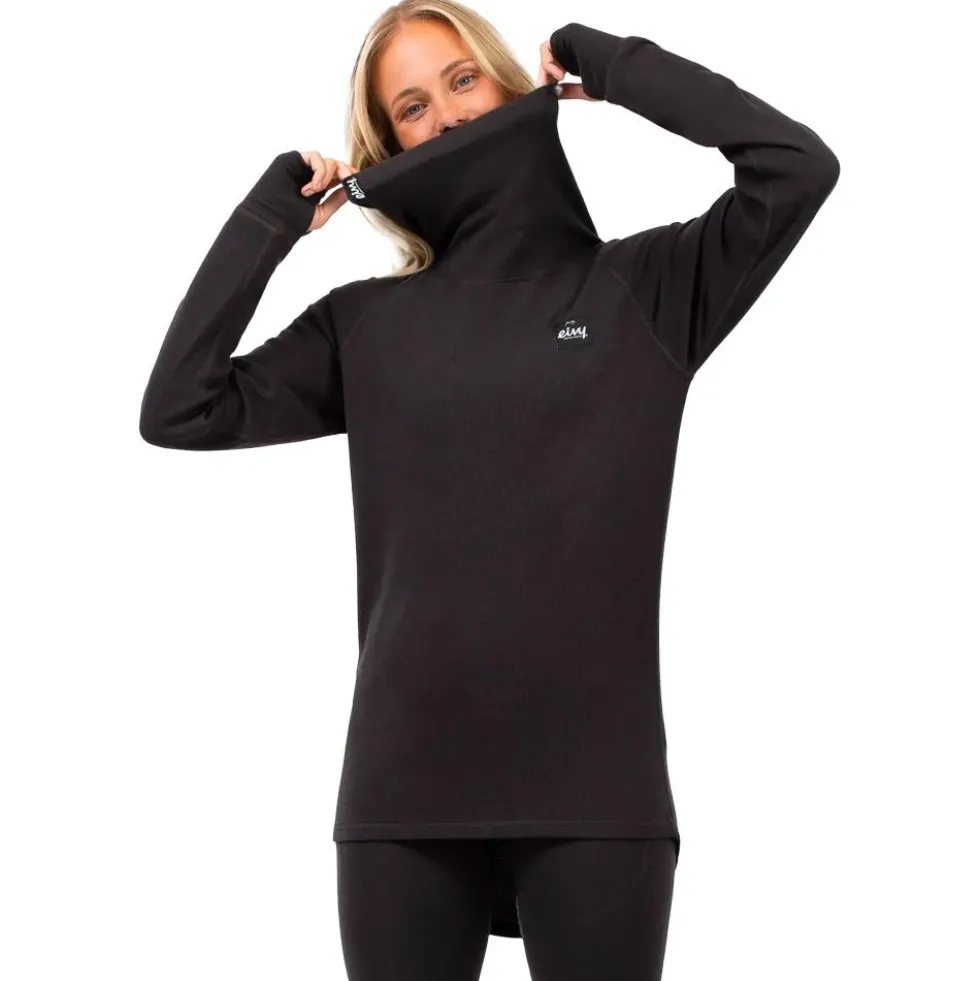 Intimo Tecnico Eivy Icecold Merino Wool Gaiter Rib Top Black