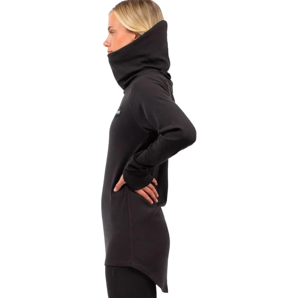 Intimo Tecnico Eivy Icecold Merino Wool Gaiter Rib Top Black