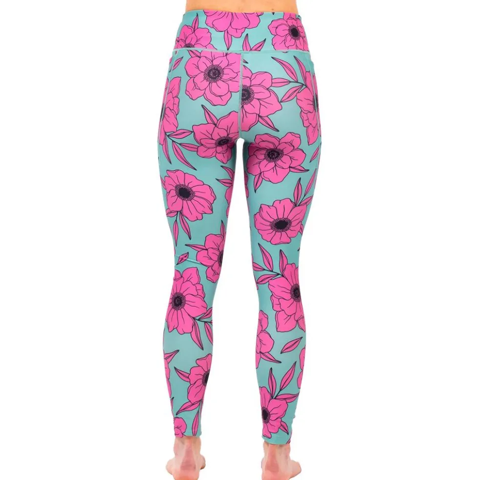 Intimo Tecnico Eivy Pocket Tights Turquoise Flower