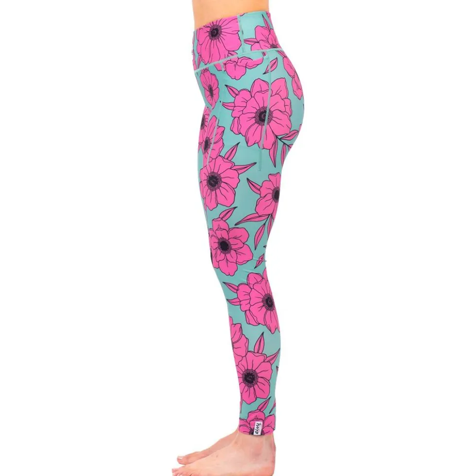 Intimo Tecnico Eivy Pocket Tights Turquoise Flower