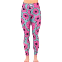 Intimo Tecnico Eivy Pocket Tights Turquoise Flower