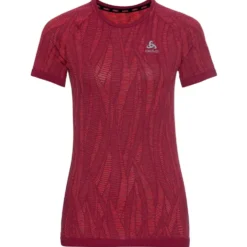 Intimo Tecnico Odlo Blackcomb Light Eco BI Top Crew Neck S/S Raspberry Fudge/ Space Dye