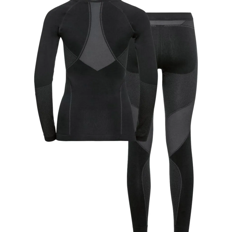 Intimo Tecnico Odlo Fundamentals Performance Warm Wmn Black Odlo Graphite Grey