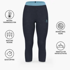 Intimo Tecnico Odlo Revelstoke Pw 150 Bottom W Provincial Blue Dark Sapphir