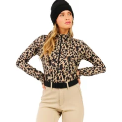 Intimo Tecnico Protest PrtCosmic 1/4 Body Zip Top Bamboo Beige