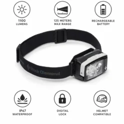 Lampade frontali Black Diamond Distance Lt 1100 Black Alloy