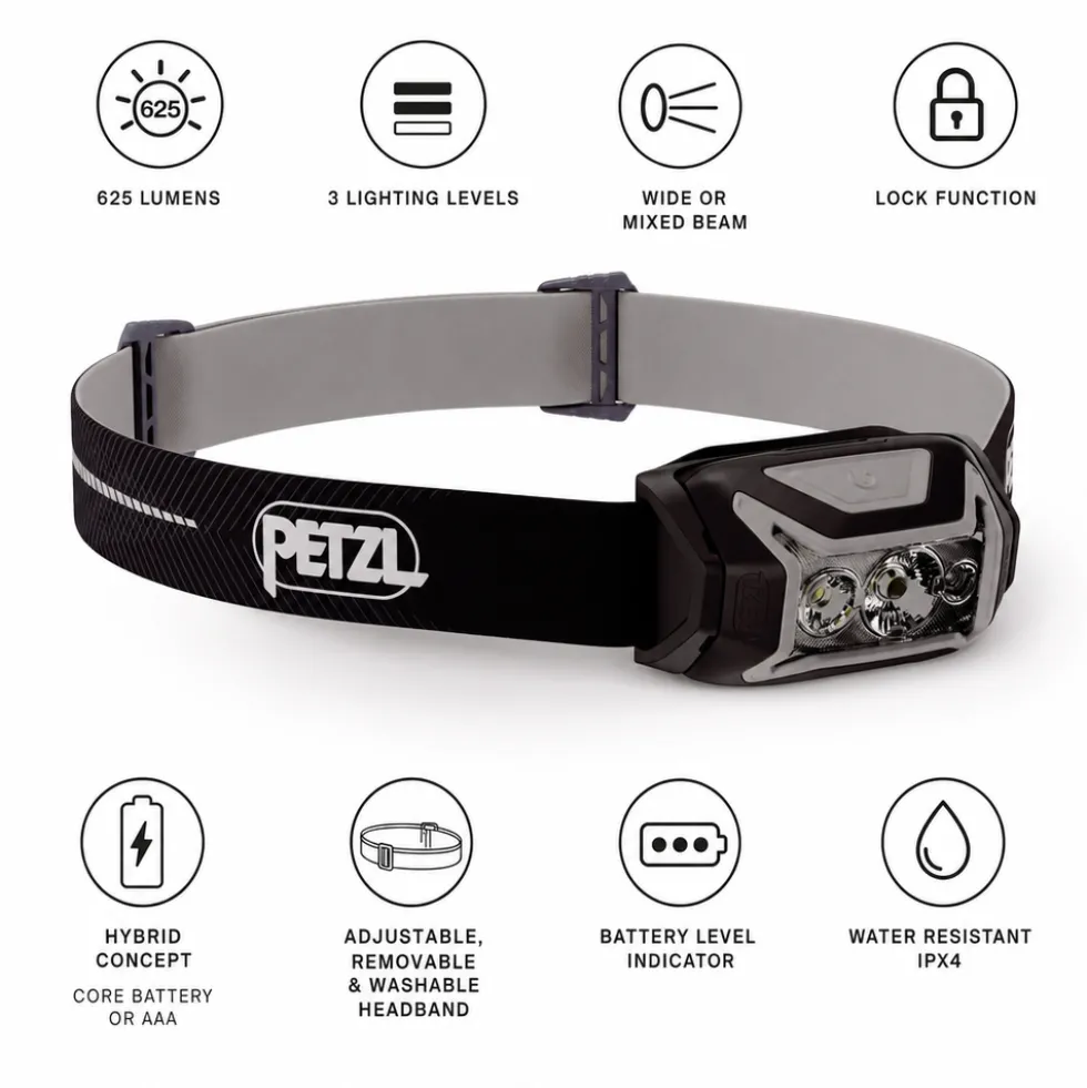Lampade frontali Petzl Actik Core Black