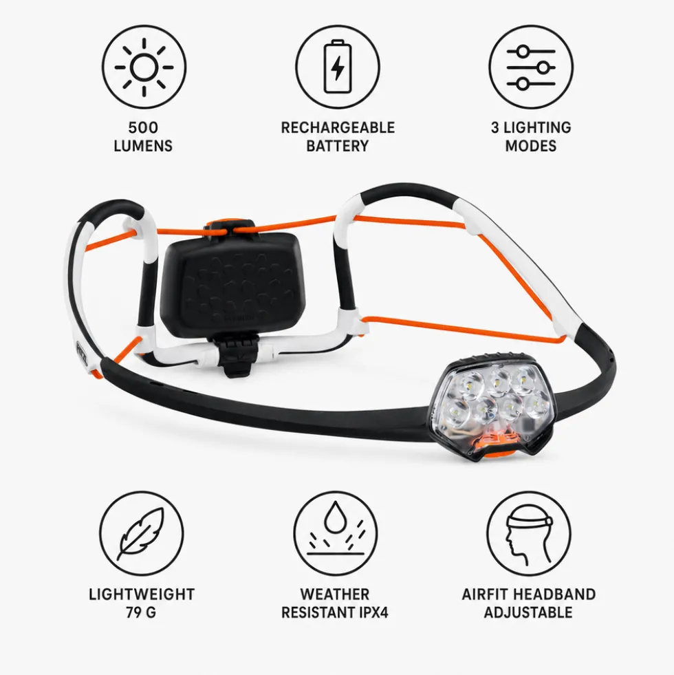 Lampade frontali Petzl Iko Core Orange