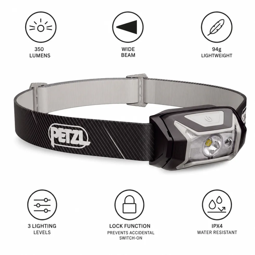Lampade frontali Petzl Tikka Black