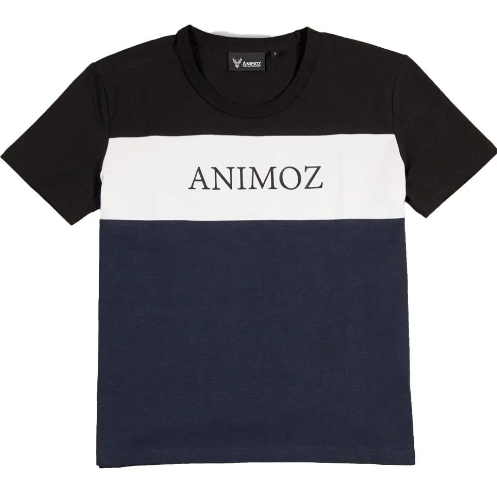 Maglietta Animoz Inyo Bleu Blanc Noir