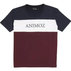 Maglietta Animoz Uzio Bleu Blanc Bordeaux