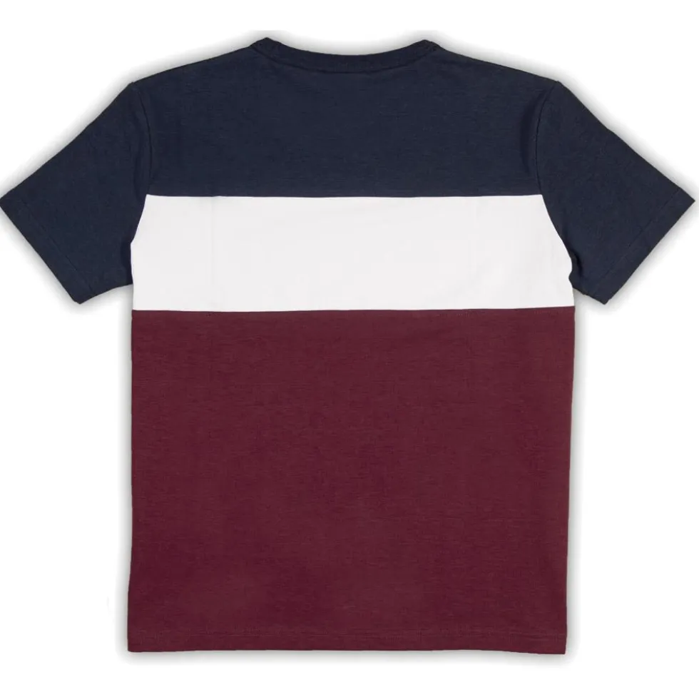 Maglietta Animoz Uzio Bleu Blanc Bordeaux