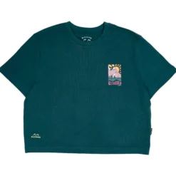 Maglietta Bleubird Solace Cropped Teal