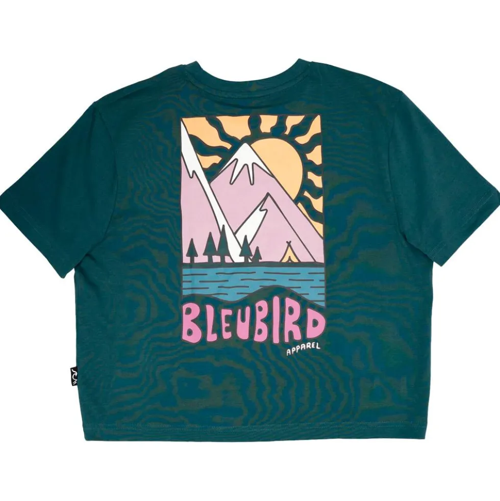 Maglietta Bleubird Solace Cropped Teal