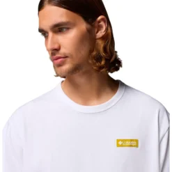 Maglietta Columbia Heavyweight Iconic White Repeated