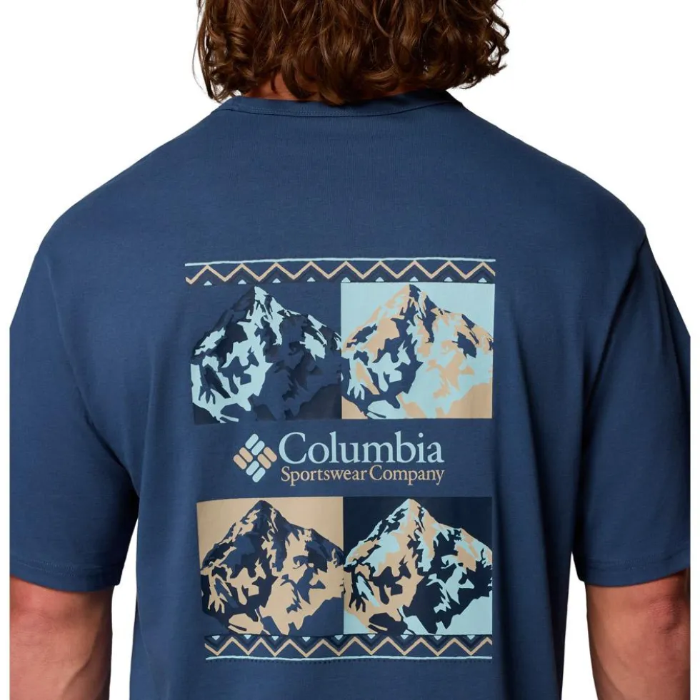 Maglietta Columbia Heavyweight Iconic Dark Mountain