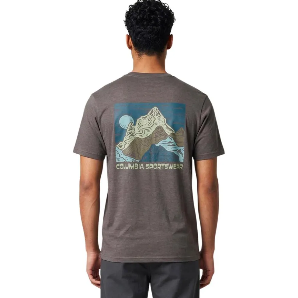Maglietta Columbia Outdoor Back Graphic City Grey Heath