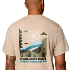 Maglietta Columbia Outdoor Back Graphic Ancient Fossil Shining Sandscape