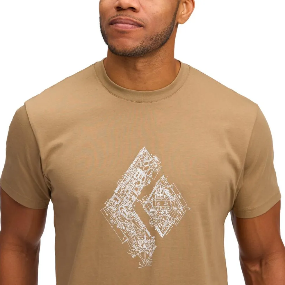 Maglietta da arrampicata Black Diamond Engineered Diamond Short Sleeve Mushroom