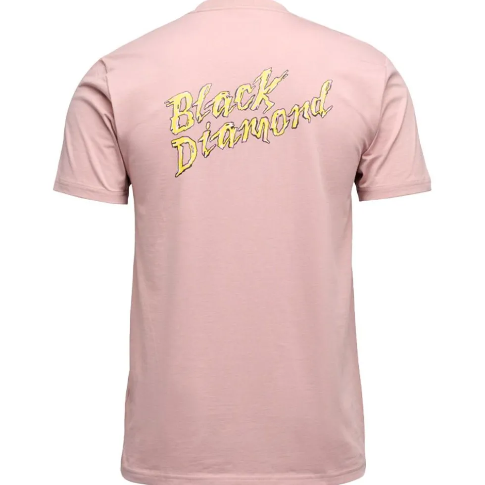 Maglietta da arrampicata Black Diamond M Shredded Short Sleeve Tee Shirt Pale Mauve