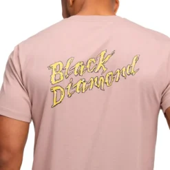 Maglietta da arrampicata Black Diamond M Shredded Short Sleeve Tee Shirt Pale Mauve