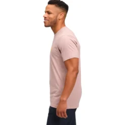 Maglietta da arrampicata Black Diamond M Shredded Short Sleeve Tee Shirt Pale Mauve