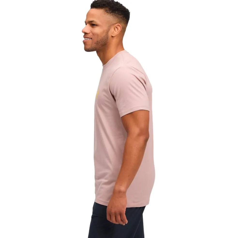 Maglietta da arrampicata Black Diamond M Shredded Short Sleeve Tee Shirt Pale Mauve