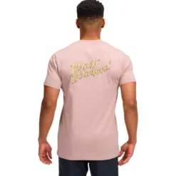 Maglietta da arrampicata Black Diamond M Shredded Short Sleeve Tee Shirt Pale Mauve